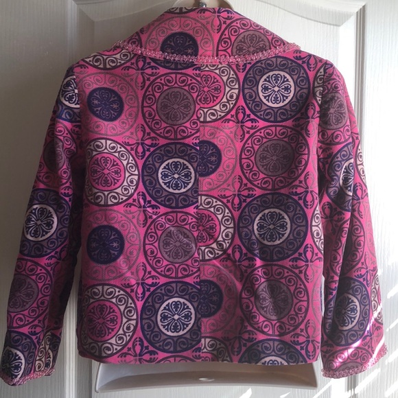 Anthropologie Elevenses Velvet Beaded Jacket/Blazer 3/4 Sleeves - Picture 6 of 8